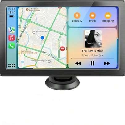 Trending Portable 7-Inch Car Touchscreen Multimedia Player, Supports Wireless CarPlay And Android Auto, With Bluetooth, HD Car MP5 Video Audio Display Monitor, Auto Accessories