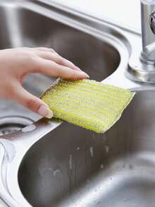 4/8/16件装钢丝绒海绵擦洗器，加厚百洁布，海绵擦洗器，碗锅清洁布，厨房清洁抹布 - 彩色 - 查看 9