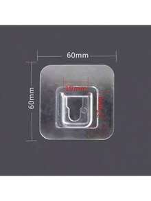 20个防水多用途粘钩 - 易于安装的塑料壁挂支架，适用于路由器、插座、相框、遥控器等 - 厨房、卧室、浴室、办公室家居装饰浴室收纳 - 透明 - 查看 12