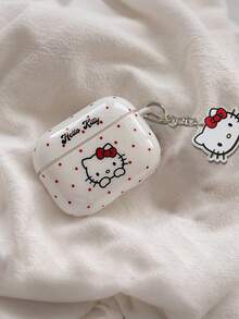 SANRIO Funda protectora de auriculares con diseño de lunares blancos y dibujos animados, compatible con 3 y 4, de material TPU suave y adorable - Multicolor - Ver 3