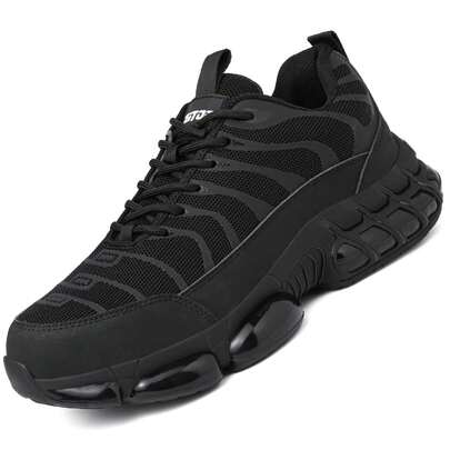 ZIITOP Safety Trainers Men Steel Toe Cap Trainers Safety Shoes For Men Lightweight Work Boots Non-Slip Industrial Protective