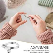 2pcs Adjustable Finger Stabilizer - Crochet Hook Yarn Guide Thimble - Quick Sewing Tool For Crochet Knitters - A - View 7