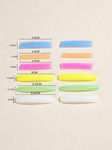 6 Pairs Rainbow Eyelash Perm Silicone Pads, Reusable Lash Lift Silicone Strips, Professional Eyelash Extension Helper, Soft Silicone Lash Grafting Auxiliary Tool For Salon & Home Use - Multicolor - View 4