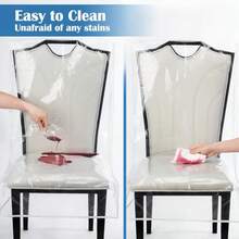 Kitchen Chair Covers - Transparent - View 7