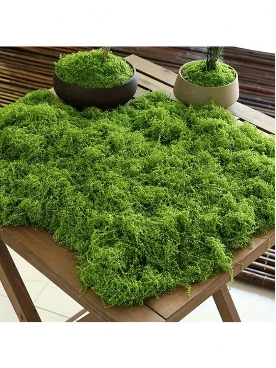 1pc 20g/50g/100g/200g/500g Artificial Moss, Suitable For Home Decor, Fake Moss Micro Landscape Arrangement, Lawn, Potted Plants - Multicolor - View 1