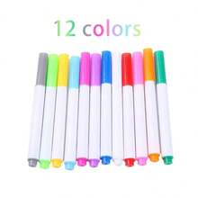 Set de 12 marcadores de tiza líquida borrable, adecuados para vidrio, pizarras electrónicas, pizarras, y pizarras blancas en blanco/colores surtidos - Multicolor - Ver 11