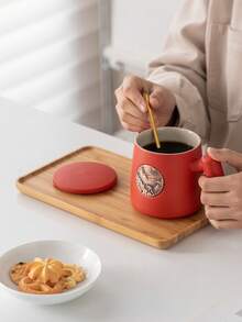 Ceramic Coffee Mug Gift Set - Large Tea Cup Suitable For Office And Home - Graduation Season Souvenir - Multicolor - View 4