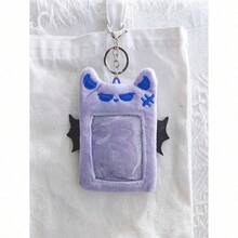 1pc New Creative Cute Plush Card Holder Rabbit/Bat Animal Design, Polyester Casual Universal ID/Card/Photo Case Accessory Gift Souvenir Car Accessories Bag Charm School Animal - 多色的 - 查看 10