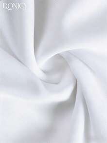 DONICY Đầm nữ cổ trắng cài khuy ngọc trai, viền bèo nhún, thích hợp cho ngày Valentine, dạo chơi mùa xuân/hè, lễ hội. - trắng - Xem 5