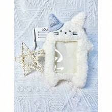 1pc New Creative Cute Plush Card Holder Rabbit/Bat Animal Design, Polyester Casual Universal ID/Card/Photo Case Accessory Gift Souvenir Car Accessories Bag Charm School Animal - 多色的 - 查看 4