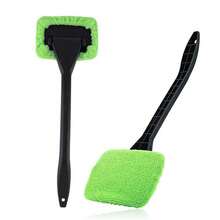 Car Window Cleaning Brush, 180° Rotatable Long Handle Windshield Cleaner With Washable Microfiber Cloth, Anti-Fog Car Glass Wiper Tool For Car & Home Use,Effectively Removes Fog And Moisture - Single Cleaning Brush - View 9