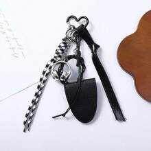 3 Piecesset Of Leather Magnetic Glasses Clip, Star Balloon Dog Pendant, Cute Bag Pendant, Bag Accessory, Wallet Pendant - Multicolor - View 5