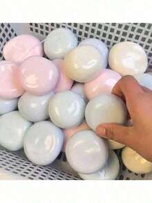 1 Random Color Cartoon Sticky Rice Cake Squeeze Toy, Soft Rice Paste, Stress-Relieving When Squeezed, With A Smooth Surface, Plastic Sticky Rice Cake Texture, Suitable As A Office, Parties, And Holidays - 1 Random Color - View 7