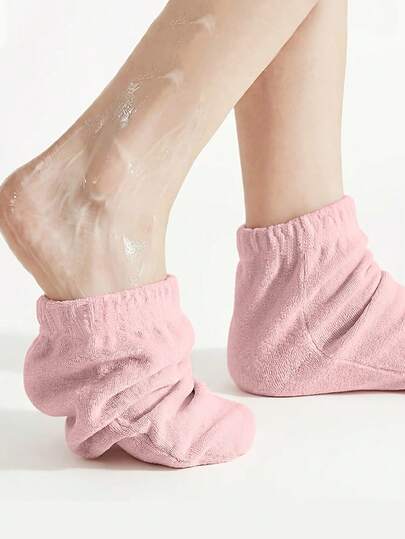 1 Pair Reusable Moisturizing Spa Socks, Suitable For Foot And Hand Care, Can Be Used With Lotion To Nourish Dry Cracked Skin, Ideal Gift For Mother's Day, Valentine's Day And Other Holidays