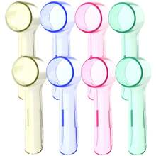Tapas para cepillos de dientes a prueba de polvo, compatibles con, protectores redondos de repuesto para cepillos de dientes eléctricos ZBKX - Colorido - 4 piezas - Ver 2
