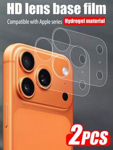 Hydrogel Mobile Phone Screen Protector 2pcs High-Definition Smooth Lens Protective Film, Made Of Soft Film Material, Self-Healing No Scratches, Protects Against Sharp Objects, Water, And Grease Residue, Gift For Friends, Rounded Smooth Feel, Non-Irritating, Easy Installation, Compatible With IPhone 17 ProMax/17 Pro And Other Series, Mother's Day Gift Birthday Anniversary - Clear - View 10