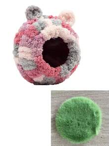 Bird Nest + Pad, Parrot Warm Nest For Winter, Thickened Insulated Sleeping Nest With Tiger Lily Pattern, Warm Breeding Box, Parrot Warm Nest, Insulated Peony Cockatiel Winter Nest - View 10