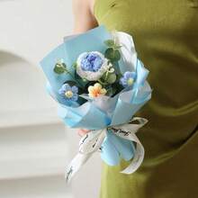 玫瑰花束、人造玫瑰花束、仿真玫瑰花束、创意花束、情人节、圣诞节、求婚、母亲节、教师节、新年礼物、送给朋友的精美生日礼物、毕业生日礼物 - 彩色 - 查看 13