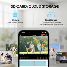 400万像素4G安防摄像头，安装简便，355°旋转和100°倾斜，全彩夜视，移动侦测，双向语音，IP65防水，太阳能供电，适用于家庭、办公室和商店，无需布线，安装简便，可24/7全天候监控婴儿和宠物，WiFi安防摄像头，设置简单，实时高清视频，移动报警 - 白色 - 查看 9