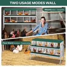 Egg Handling Supplies - Green 10-compartment Cubicle - With Support Frame - View 3