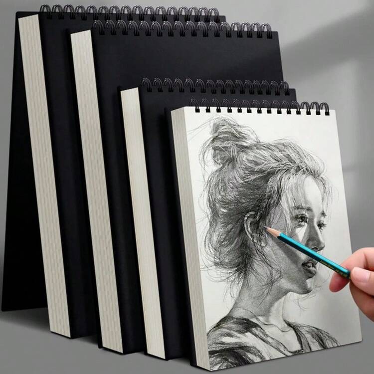 1 paquete de 30 hojas, Cuaderno de bocetos, Bloc de dibujo con espiral superior, Cuaderno de arte libre de ácido para dibujo, pintura y escritura artística - bloc de dibujo - Añade 1