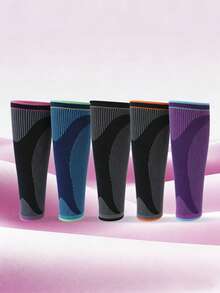 1 Chiếc ống bó chân thể thao dệt kim, thích hợp cho chạy bộ, tập thể dục, nhảy dây, đạp xe, ống bó bắp chân dài chống trượt - Cần hai chiếc, mua hai chiếc - Nhiều màu - Xem 5