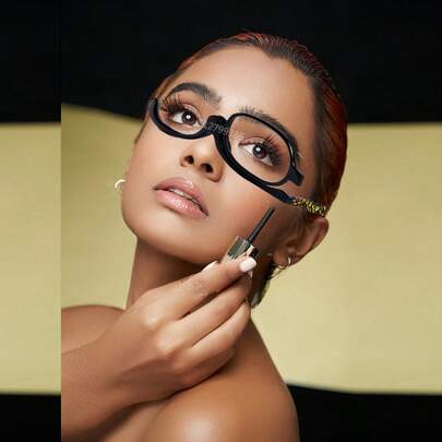 180° Flip Magnifying Makeup Glasses, Leopard Print Makeup Glasses