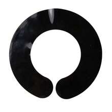 1pc Silicone Neck Strap With Reusable Black Haircut Cape, Anti-Hair Shedding Design - Multicolor - View 11