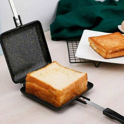 Non-Stick Sandwich Toastie Maker Toaster Machine | Breakfast Cooking Stove For Camping & Home