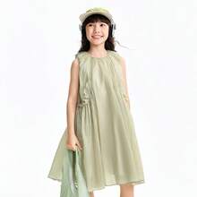 Annil Sweet And Dreamy Sleeveless Dress For Girls, Perfect For Summer. - Spring Mountain Apricot - View 12