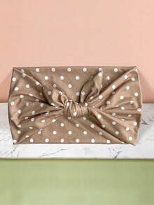 1条全新纯色蝴蝶结波点宽发带，适合日常、节日、运动等场合，防滑透气，弹性运动发带，日常及节日礼物，夏季发饰，沙滩发带，度假吸汗带 - 彩色 - 查看 7