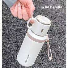 LDQ Stainless Steel Insulated Water Bottle, Vacuum Flask With Dual-Use Lid/Drinking Cup And Rope Handle, Washable, Suitable For Hot And Cold Beverages - Great For Camping, Dining And Office Use, Valentine's Day Gift - Multicolor - View 17