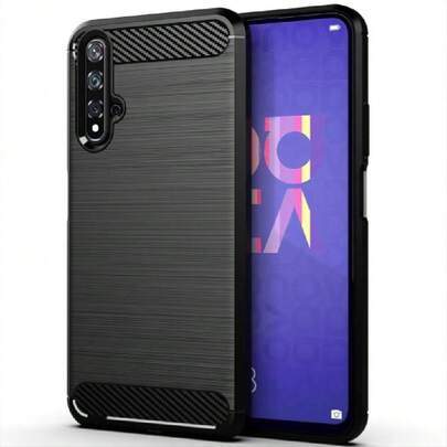 Case LS for Huawei Nova 5T y Honor 20 Funda Uso Rudo Carcasa Protector TPU Suave Durable Silicón Flexible Cover Negro,43457782