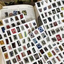 Magazine Letter Stickers Vintage Scrapbook Letters Stickers Small Ransom Alphabet Sticker For Scrapbooking Supplies Journaling Laptop Water Bottle DIY Crafts Gift Junk Journal - Letter-1 - View 1