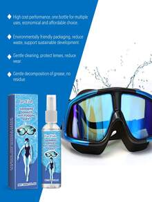 JUE FISH 绝宇防雾喷雾，适用于眼镜、护目镜、时尚眼镜、泳镜，清洁防雾喷雾 - 液體 - 查看 3