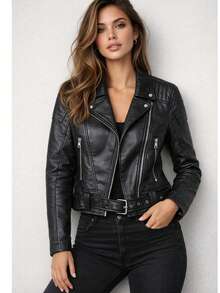 High-Quality Urban Edge Jacket - 黑色 - 查看 1