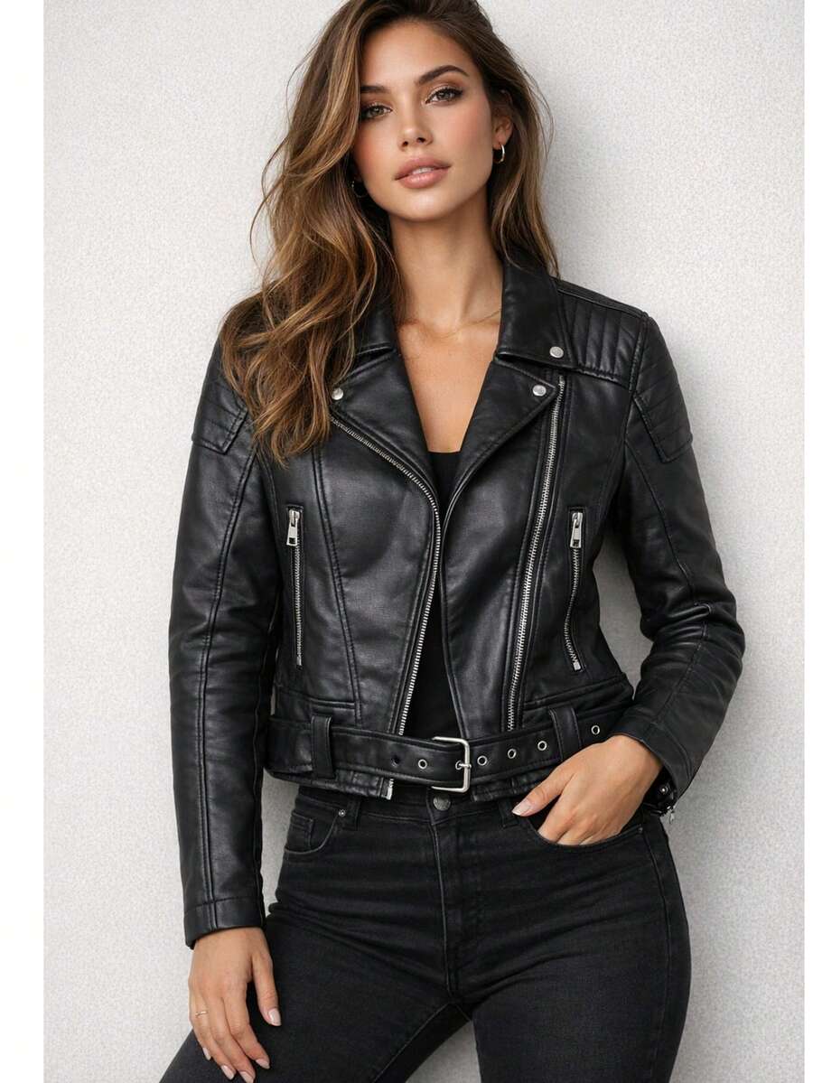 High-Quality Urban Edge Jacket - 黑色 - 查看 1