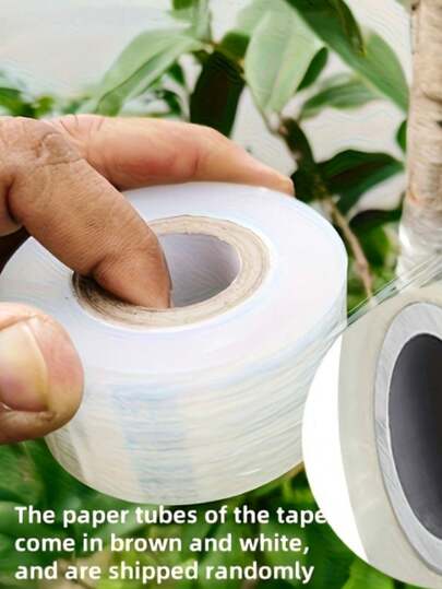 1 Roll Transparent Self-Adhesive Garden Tape - Multi-Purpose Plant Transplanting And Wound Care Tape, Gardening Lover, Garden Tying Knot > Wrapping String