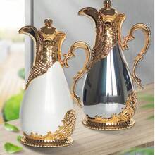 1 bình giữ nhiệt tráng men thủy tinh, ấm đun nước cách nhiệt, phụ kiện cà phê mới - Nhiều màu - Xem 1