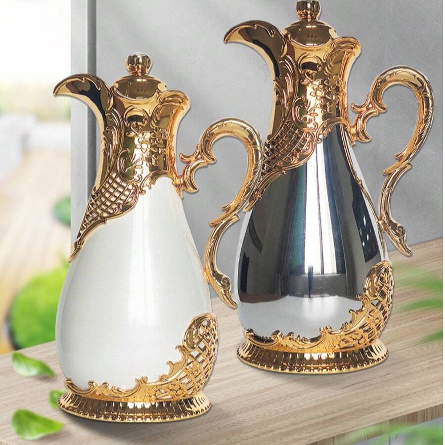 1 bình giữ nhiệt tráng men thủy tinh, ấm đun nước cách nhiệt, phụ kiện cà phê mới - Nhiều màu - Xem 1