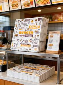 30厘米*30厘米汉堡防油纸、一次性饭团防油纸、面包包装纸、炸鸡食品包装纸 - 查看 3