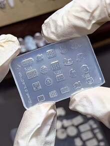 1pc Cute Dog & Rabbit Animal Cookie Mold, Transparent Silicone Nail Art Mold Accessory - Clear - View 8