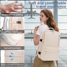 YSTELLAA Small Carry-On Backpack 45x20x30cm For Ryanair, Travel Backpack Bag For Airplanes With 14-Inch Laptop, Eurowings For Men And Women - 米色 - 查看 7