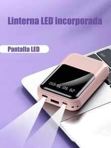 YISEN 20000mAh Portable Power Bank, Fast Charging, Digital LED Display, Portable Charger With LED Light - Purple - View 5