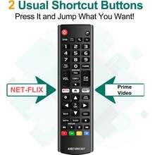VELEC Điều khiển từ xa đa năng cho TV thông minh , tương thích với tất cả các dòng TV LCD LED OLED UHD HDTV 3D 4K, điều khiển thay thế có phím tắt. - Xem 4