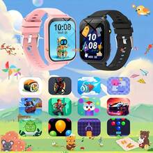 Este reloj inteligente para niños cuenta con una pantalla de 1.83 pulgadas y una batería de 300mAh. Viene con juegos educativos integrados y funciones como linterna LED, cámara y calculadora, lo que lo convierte en una excelente opción para un regalo. - Ver 7