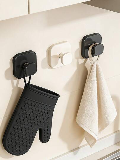 خطاطيف بلاستيكية قوية للاستخدام المنزلي، خطاطيف ملابس للتعليق على الباب، خطاطيف جدارية بدون ثقب للمطبخ والحمام، وأرفف تخزين جدارية، خطاطيف متعددة الاستخدامات