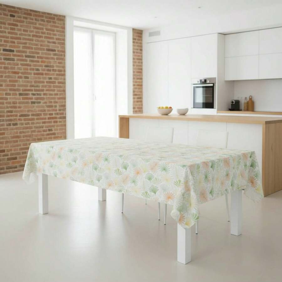 Kiva Plain Color Oilcloth Tablecloth, Stain Resistant, Water Repellent, Sizes From 100x140 To 300x140 Cm And Round 140 Cm - Oilcloth Tablecloth Made In Spain - Available In 10 Colors - 選項 2 - 查看 1