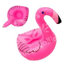 12 Inflatable Flamingo Cup Holders For Pool Parties And Beach Events - Hot Pink - View 10