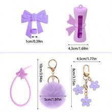 5 hộp đựng son dưỡng môi hình bướm, mặt dây chuyền túi xách, hộp đựng son dưỡng môi và nước hoa ngộ nghĩnh. - Nhiều màu - Xem 6